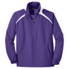 Sport-Tek Men's Purple/White 1/2-Zip Wind Shirt