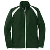 Sport-Tek Men's Forest Green/White Tricot Track Jacket