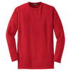Sport-Tek Men's Red Dri-Mesh Long Sleeve T-Shirt