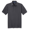 Port Authority Men's Charcoal/Smoke Grey Rapid Dry Tipped Polo