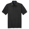 Port Authority Men's Jet Black/Charcoal Rapid Dry Tipped Polo