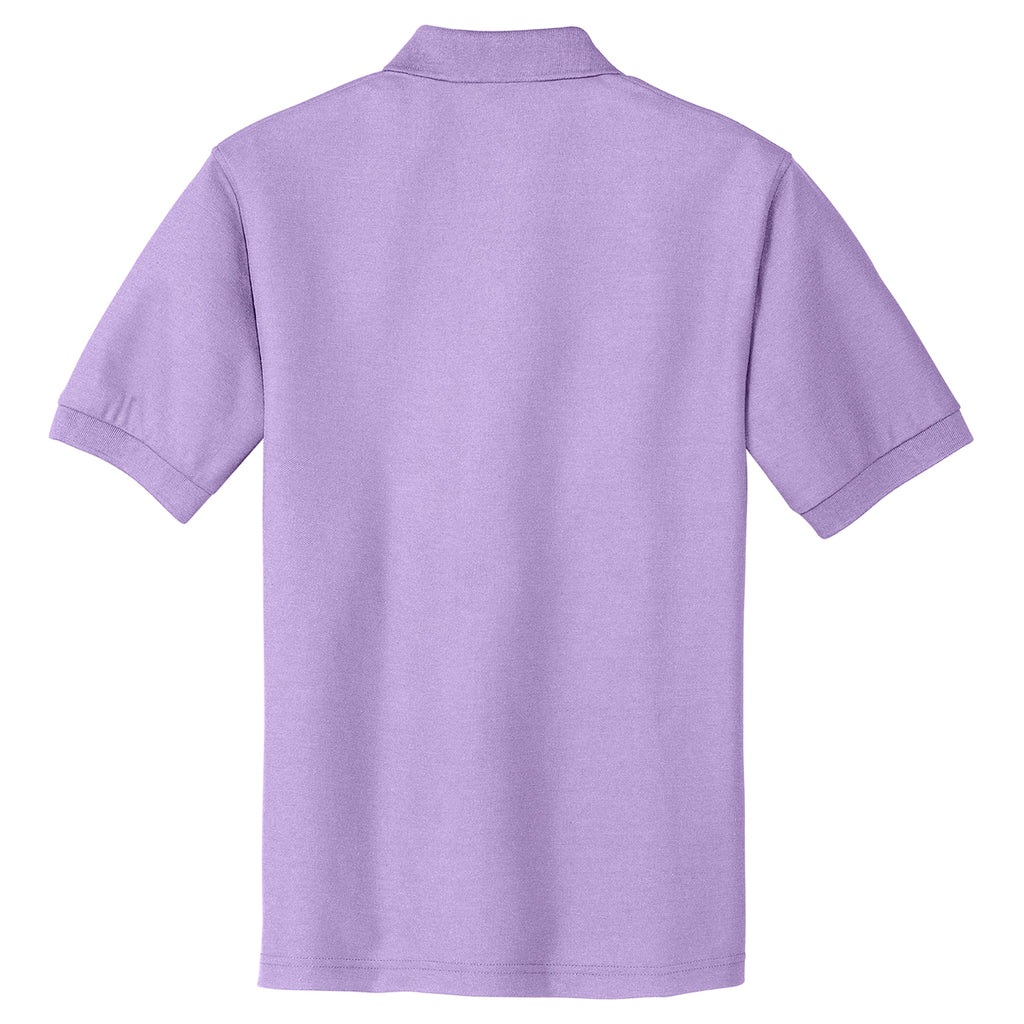 Port Authority Men's Bright Lavender Extended Size Silk Touch Polo