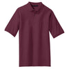 Port Authority Men's Burgundy Silk Touch Polo with Pocket