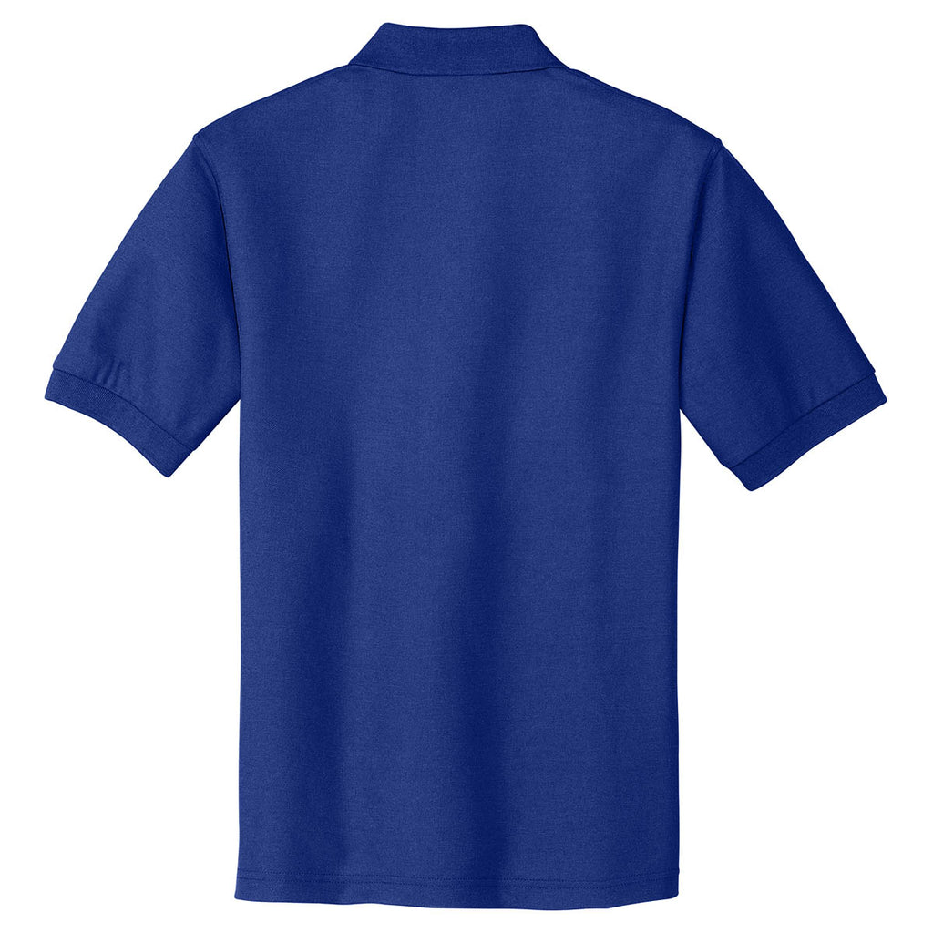Port Authority Men's Royal Blue Silk Touch Polo