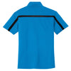 Port Authority Men's Brilliant Blue/Black Silk Touch Performance Colorblock Stripe Polo