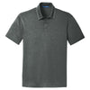 Port Authority Men's Charcoal Heather Trace Heather Polo