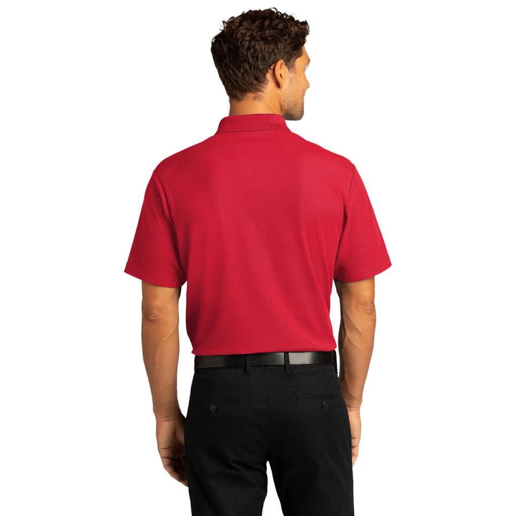Port Authority Men's Rich Red SuperPro React Polo