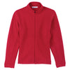 Port Authority Women's True Red Flatback Rib Full-Zip Jacket