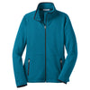 Port Authority Women's Blue Glacier Pique Fleece Jacket