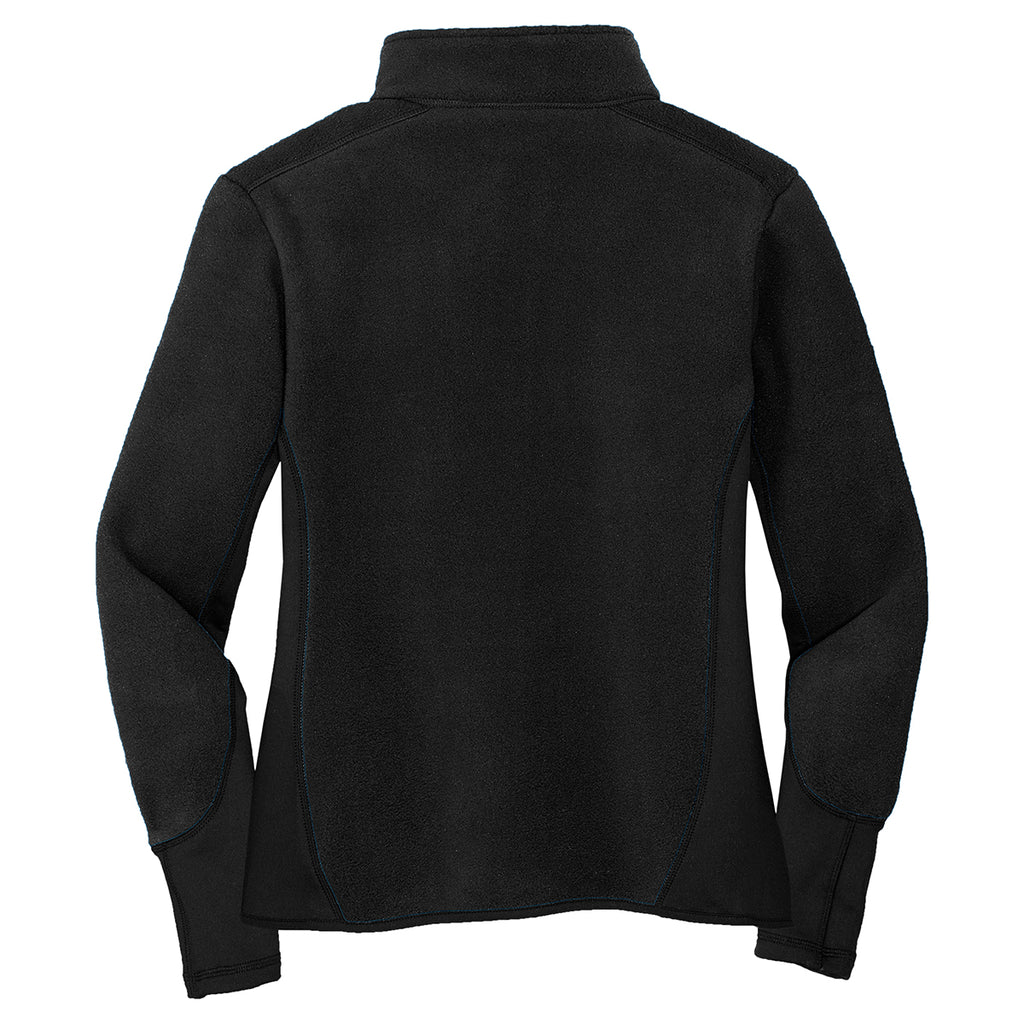 Port Authority Women's Black/Black R-Tek Pro Fleece Full-Zip Jacket