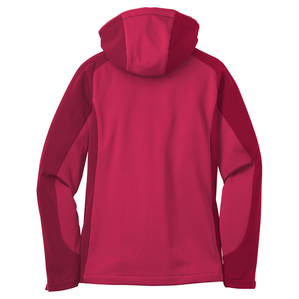 Port Authority Women's Dark Fuchsia/Loganberry Gradient Hooded Soft Shell Jacket