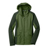 Port Authority Women's Garden Green/Evergreen Gradient Hooded Soft Shell Jacket