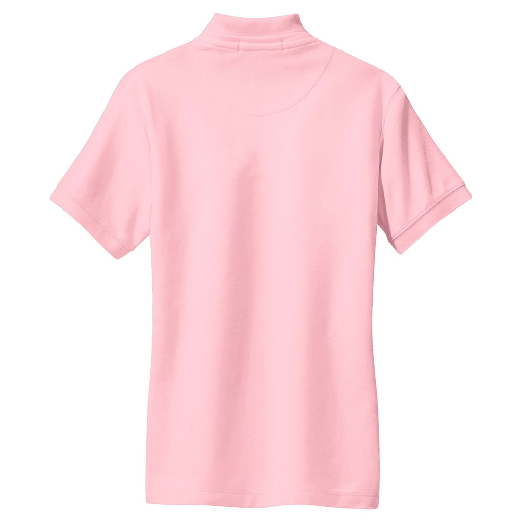 Port Authority Women's Light Pink 100% Pima Cotton Polo