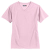Sport-Tek Women's Pink Dri-Mesh V-Neck T-Shirt