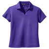 Sport-Tek Women's Purple Dri-Mesh V-Neck Polo
