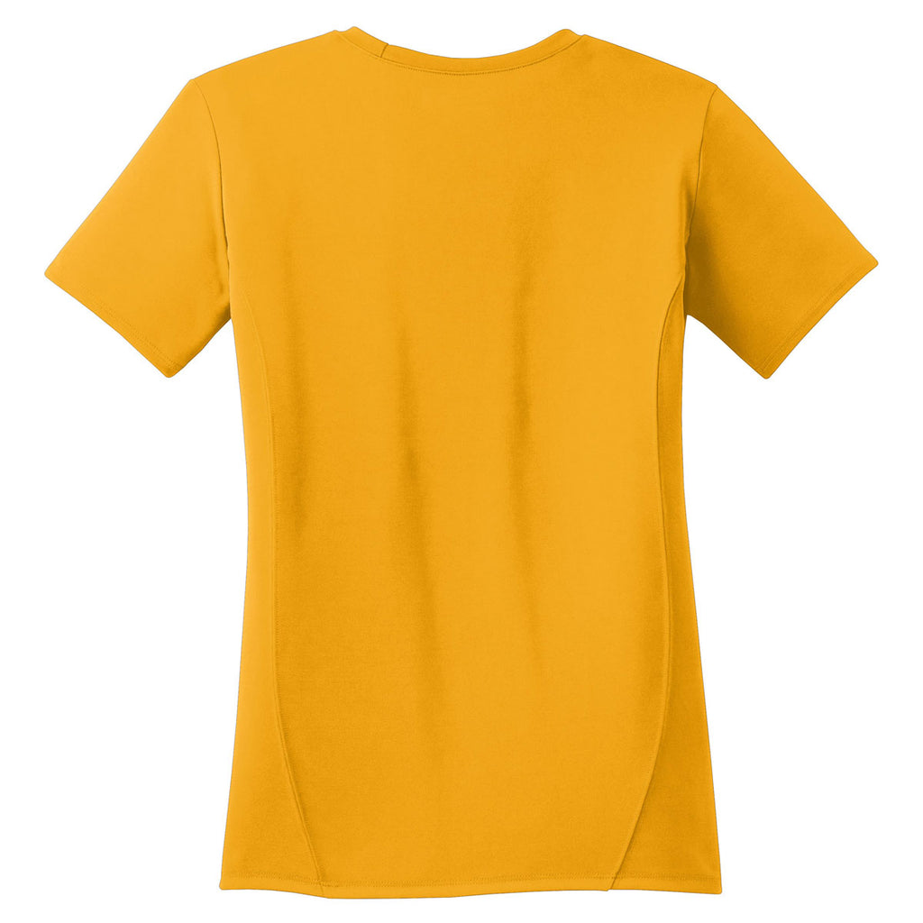 Sport-Tek Women's Gold Dry Zone Raglan Accent T-Shirt