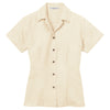 Port Authority Women's Ivory Patterned Easy Care Camp Shirt