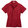Port Authority Women's Persian Red Patterned Easy Care Camp Shirt