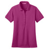 Port Authority Women's Pink Bloom Stretch Pique Polo