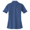Port Authority Women's Moonlight Blue Stretch Pique Button-Front Shirt