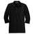 Port Authority Women's Black Silk Touch 3/4-Sleeve Polo