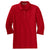 Port Authority Women's Red Silk Touch 3/4-Sleeve Polo