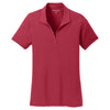 Port Authority Women's Chili Red Cotton Touch Performance Polo