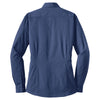 Port Authority Women's Blue Tonal Pattern Easy Care Shirt