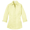 Port Authority Women's Pale Yellow 3/4-Sleeve Blouse