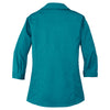 Port Authority Women's Teal Green 3/4-Sleeve Blouse