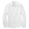 Port Authority Women's White Long Sleeve Non-Iron Twill Shirt