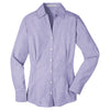 Port Authority Women's Purple Plaid Pattern Easy Care Shirt