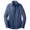 Port Authority Women's Deep Blue Crosshatch Easy Care Shirt