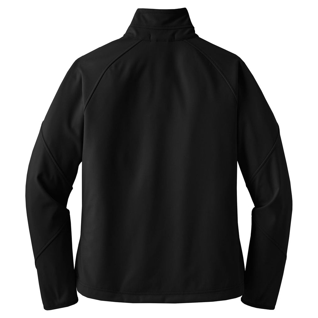 Port Authority Women's Black Textured Soft Shell Jacket