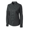 Cutter & Buck Women's Black/White L/S Epic Easy Care Pin Stripe Dress Shirt