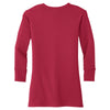 Port Authority Women's Rich Red Concept Stretch 3/4-Sleeve Scoop Henley