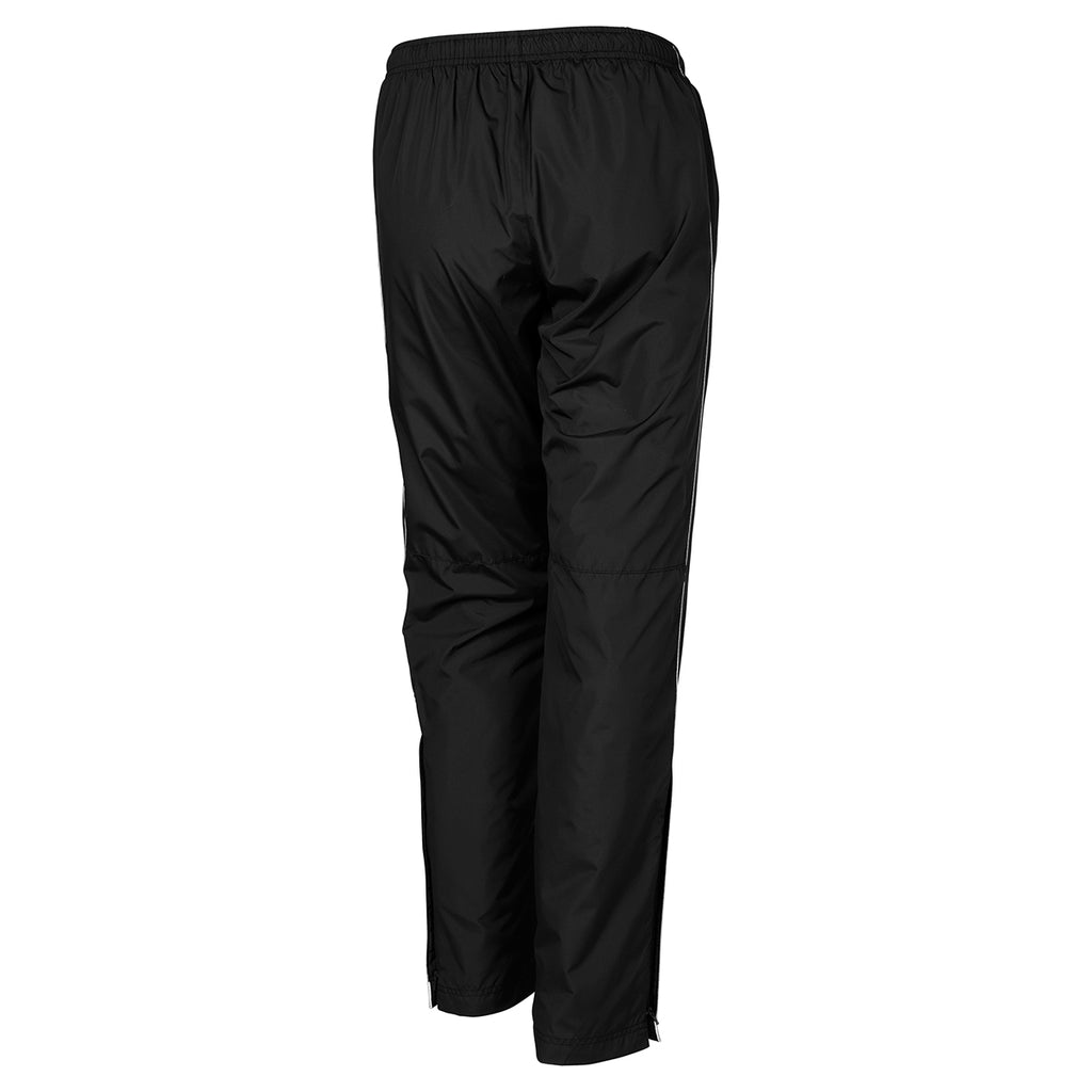 Sport-Tek Women's Black/White Piped Wind Pant