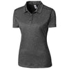 Clique Women's Black Heather Charge Active Polo