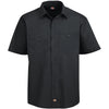 Dickies Men's Black 4.25 oz. WorkTech with AeroCool Mesh Premium Performance Work Shirt