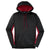 Sport-Tek Women's Black/Deep Red Sport-Wick Fleece Colorblock Hooded Pullover