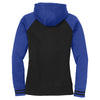 Sport-Tek Women's Black/True Royal Sport-Wick Varsity Fleece Full-Zip Hooded Jacket