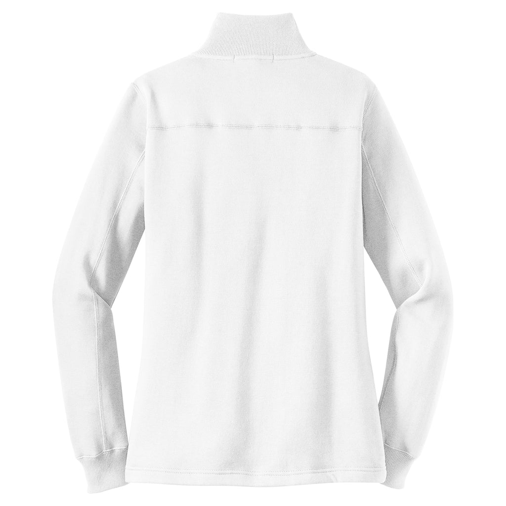 Sport-Tek Women's White 1/4-Zip Sweatshirt