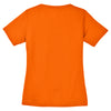 Sport-Tek Women's Neon Orange PosiCharge RacerMesh V-Neck Tee