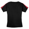 Sport-Tek Women's Black/True Red Colorblock PosiCharge Competitor Tee