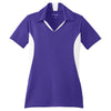Sport-Tek Women's Purple/White Side Blocked Micropique Sport-Wick Polo