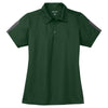 Sport-Tek Women's Forest Green/Grey PosiCharge Active Textured Colorblock Polo