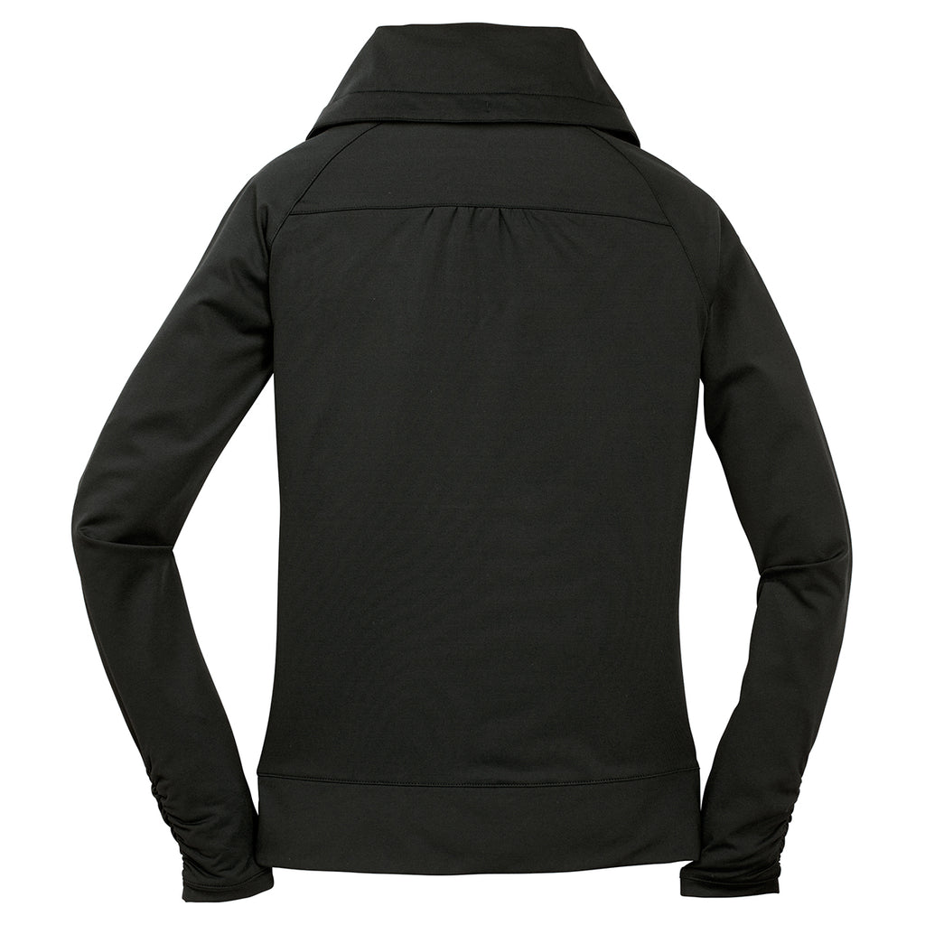 Sport-Tek Women's Black Sport-Wick Stretch Full-Zip Jacket