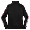 Sport-Tek Women's Black/True Red Dot Sublimation Tricot Track Jacket