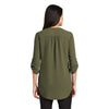 Port Authority Women's Deep Olive 3/4-Sleeve Tunic Blouse