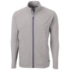 Cutter & Buck Men's Polished Adapt Eco Knit Hybrid Recycled Full Zip Jacket
